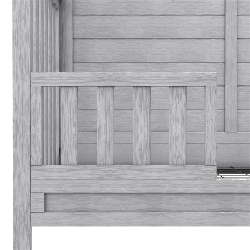Little Seeds Finch Toddler Rail Conversion Kit for Crib in Rustic Gray