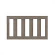 Little Seeds Finch Toddler Rail Conversion Kit for Crib in Rustic Coffee