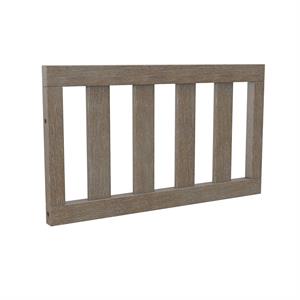 little seeds finch toddler rail conversion kit for crib in rustic coffee