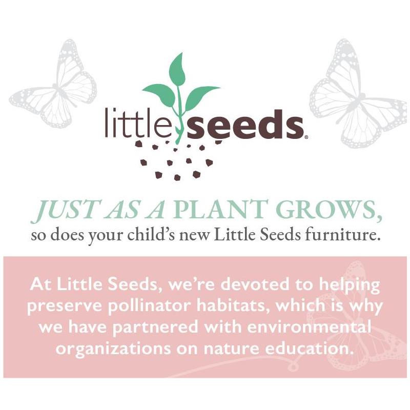 Little Seeds Finch Toddler Rail Conversion Kit for Crib in Rustic Coffee