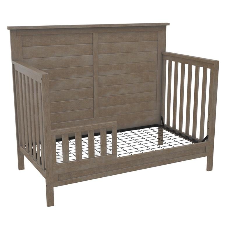Little Seeds Finch Toddler Rail Conversion Kit for Crib in Rustic Coffee