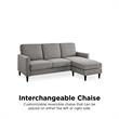DHP Beckie Reversible Upholstered Sectional in Gray