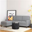 DHP Beckie Reversible Upholstered Sectional in Gray