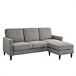 DHP Beckie Reversible Upholstered Sectional in Gray