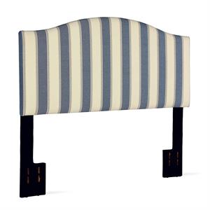 better homes and gardens grayson camelback striped headboard in blue