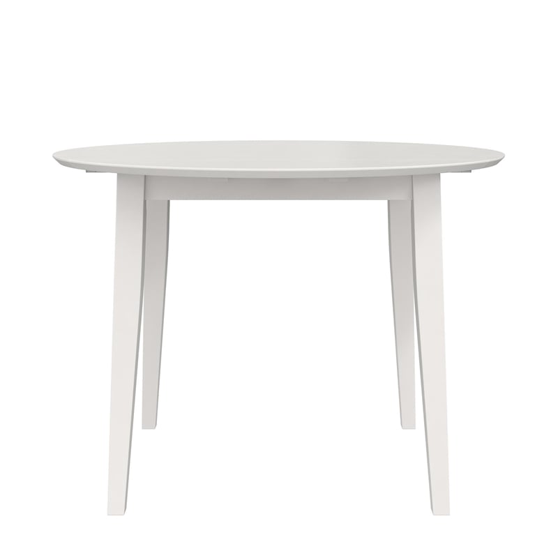 Novogratz Brooks 3-Piece Wood Dining Set with Double Drop Leaf in White