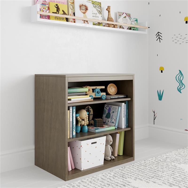 DHP Maruva Open 3 Shelf Storage Unit  Kids Bedroom Organizer in French Gray