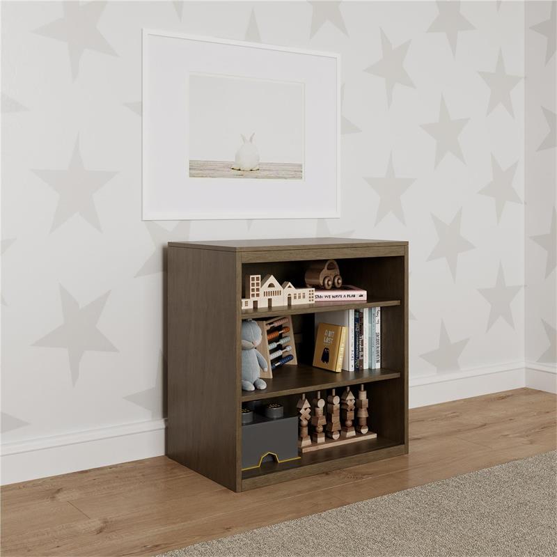 DHP Maruva Open 3 Shelf Storage Unit  Kids Bedroom Organizer in French Gray