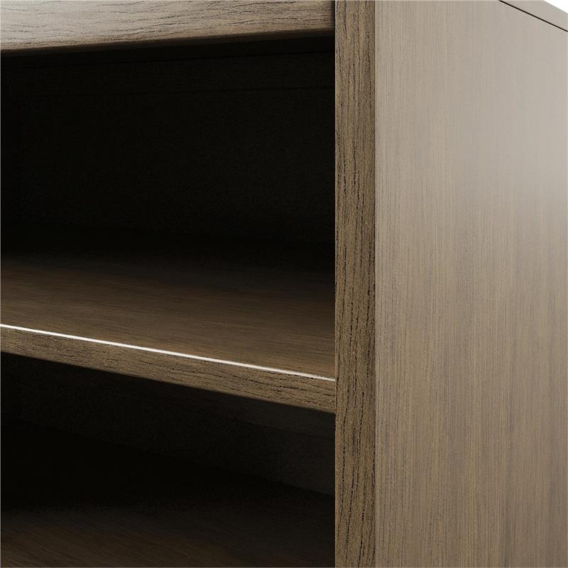 DHP Maruva Open 3 Shelf Storage Unit  Kids Bedroom Organizer in French Gray