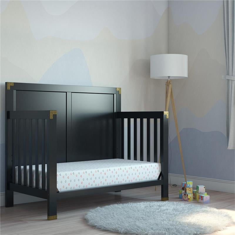 Baby Relax Miles 5 in 1 Convertible Crib in Nursery Furniture in Black Homesquare