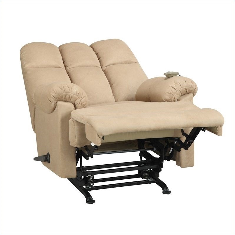 dorel living padded massage rocker recliner