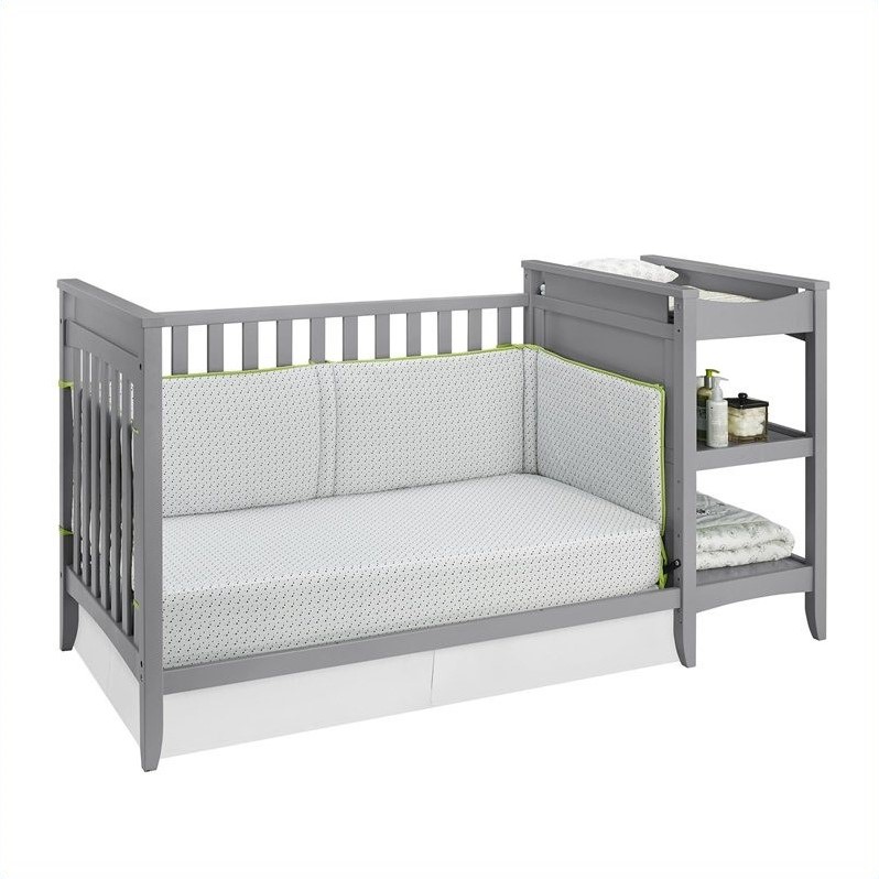 Baby Relax Emma 2 In 1 Convertible Crib And Changing Table Combo