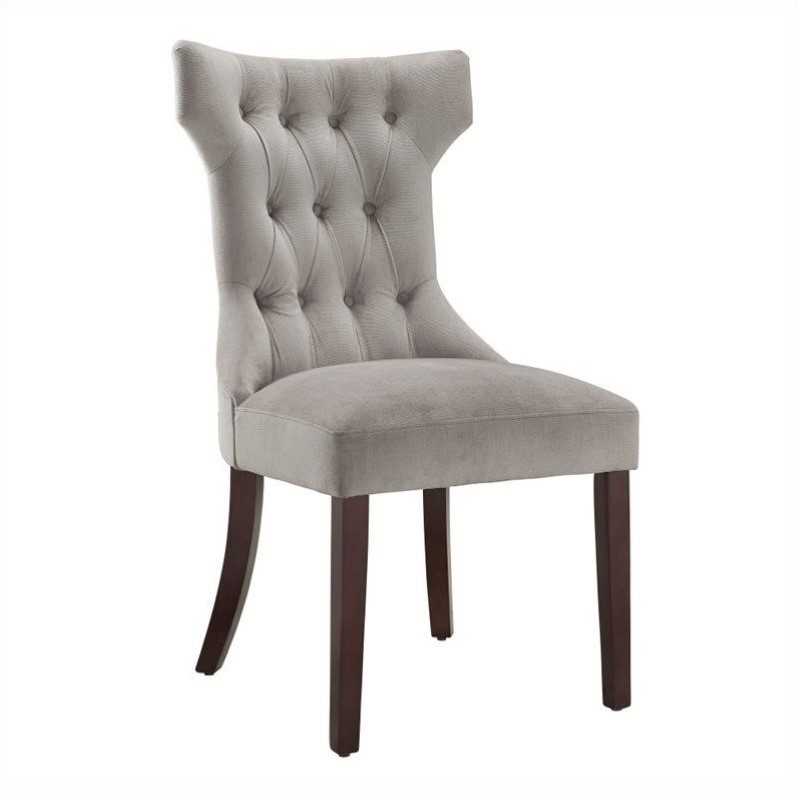 Tufted Dining Chair in Taupe (Set of 2) DA6090COC