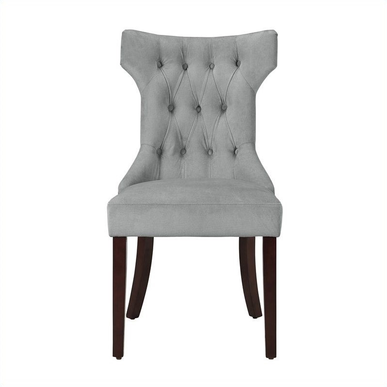 Tufted Dining Chair in Gray (Set of 2) DA6090PL