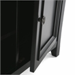 Simpli Home Amherst 54 inch Wide Solid Wood Transitional TV Stand in Black