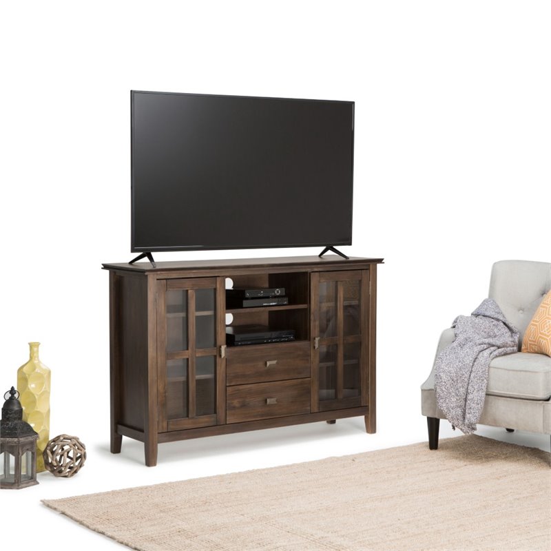 Simpli Home Artisan 53" Tall TV Stand in Natural Aged ...