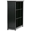 Simpli Home Acadian Wood Transitional 9 Cube Bookcase and Unit in Black