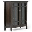 Simpli Home Bedford Wood 39&quot Transitional Medium Cabinet in Brown