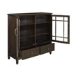 Simpli Home Connaught Storage Cabinet in Dark Chestnut Brown