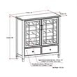 Simpli Home Connaught Storage Cabinet in Dark Chestnut Brown