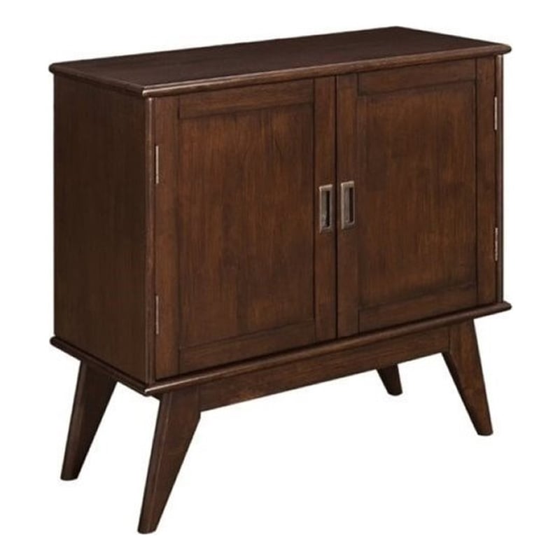 Simpli Home Draper Storage Cabinet In Auburn Brown 3axcdrp 05