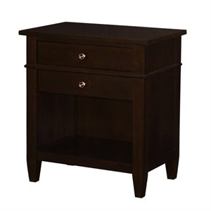 simpli home carlton 2 drawer nightstand
