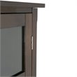 Simpli Home Avalon Wine Rack Cabinet in Tobacco Brown