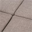 Simpli Home Avalon Upholstered Storage Ottoman w/4-Flip Over Trays in Fawn Brown