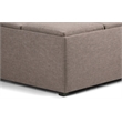 Simpli Home Avalon Upholstered Storage Ottoman w/4-Flip Over Trays in Fawn Brown