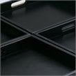 Simpli Home Avalon Coffee Table Storage Ottoman in Slate Gray