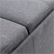 Simpli Home Avalon Storage Bench in Slate Gray