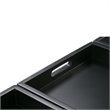 Simpli Home Avalon Storage Bench in Slate Gray