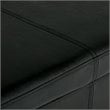 Simpli Home Avalon Faux Leather Storage Bench in Midnight Black