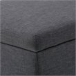 Simpli Home Avalon Storage Bench in Slate Gray