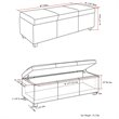 Simpli Home Avalon Storage Bench in Slate Gray