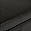 Simpli Home Avalon Faux Leather Storage Bench in Tanners Brown