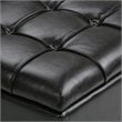 Simpli Home Dover Faux Leather 3 Piece Storage Ottoman in Brown