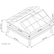 Simpli Home Dover Coffee Table Storage Ottoman in Slate Gray