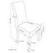 Simpli Home Acadian Transitional Parson Dining Chair (Set of 2) in Satin Cream Faux Leather