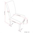 Avalon Transitional Deluxe Parson Dining Chair (2pc) in Satin Cream Faux Leather