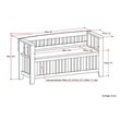 Simpli Home Acadian Solid Wood 48 