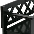 Amherst 48 inch Wide Solid Wood Transitional Entryway Bench in Black