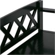 Amherst 48 inch Wide Solid Wood Transitional Entryway Bench in Black