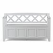 Amherst 48 inch Wide Solid Wood Transitional Entryway Bench in White