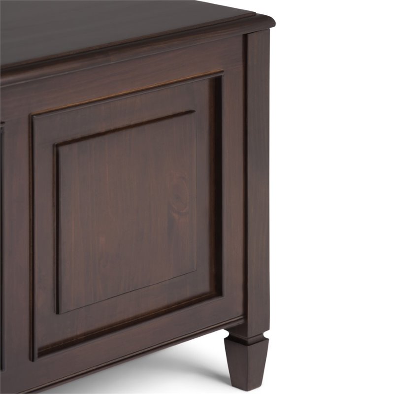 Simpli Home Connaught Storage Bench Trunk Simpli Home Connaught Storage Bench Trunk in Chestnut Brown | Cymax