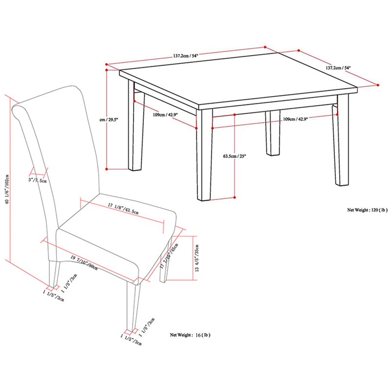 Avalon 9 Pc Dining Set with 6 Dining Chairs in Satin Cream Faux Leather