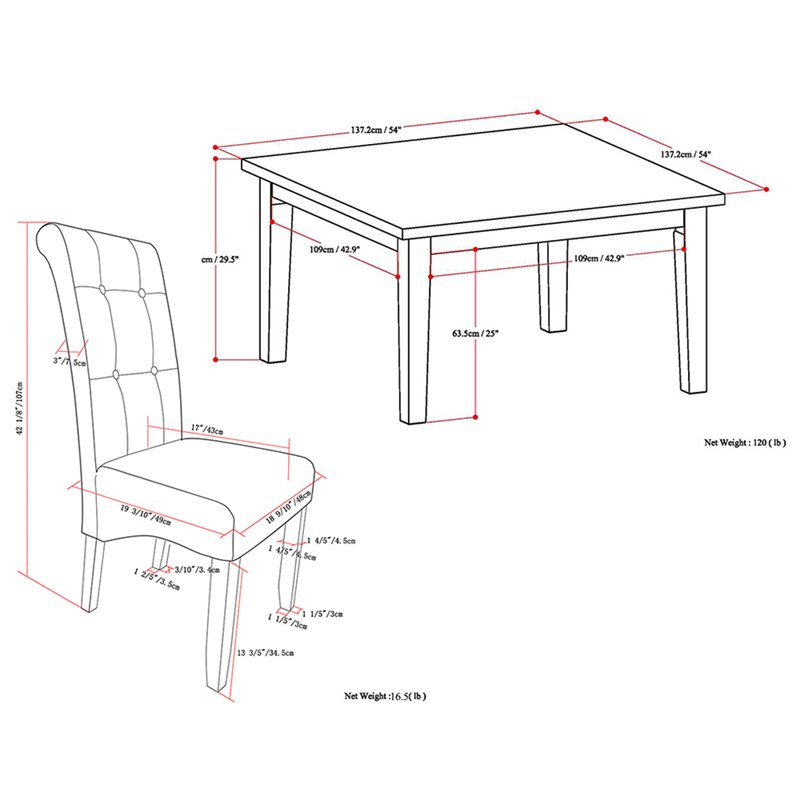 Cosmopolitan 9 Pc Dining Set with 8 Dining Chairs in Midnight Black Faux Leather