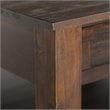 Simpli Home Monroe Coffee Table in Distressed Charcoal Brown