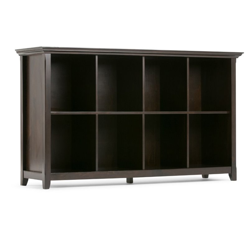8 Cubby Bookcase in Dark Brown AXCAMH005