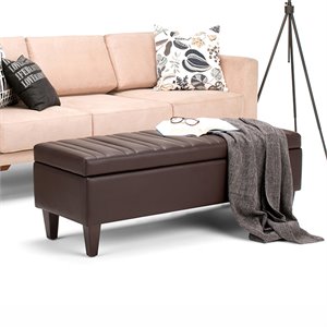 Storage Ottoman in Tanners Brown